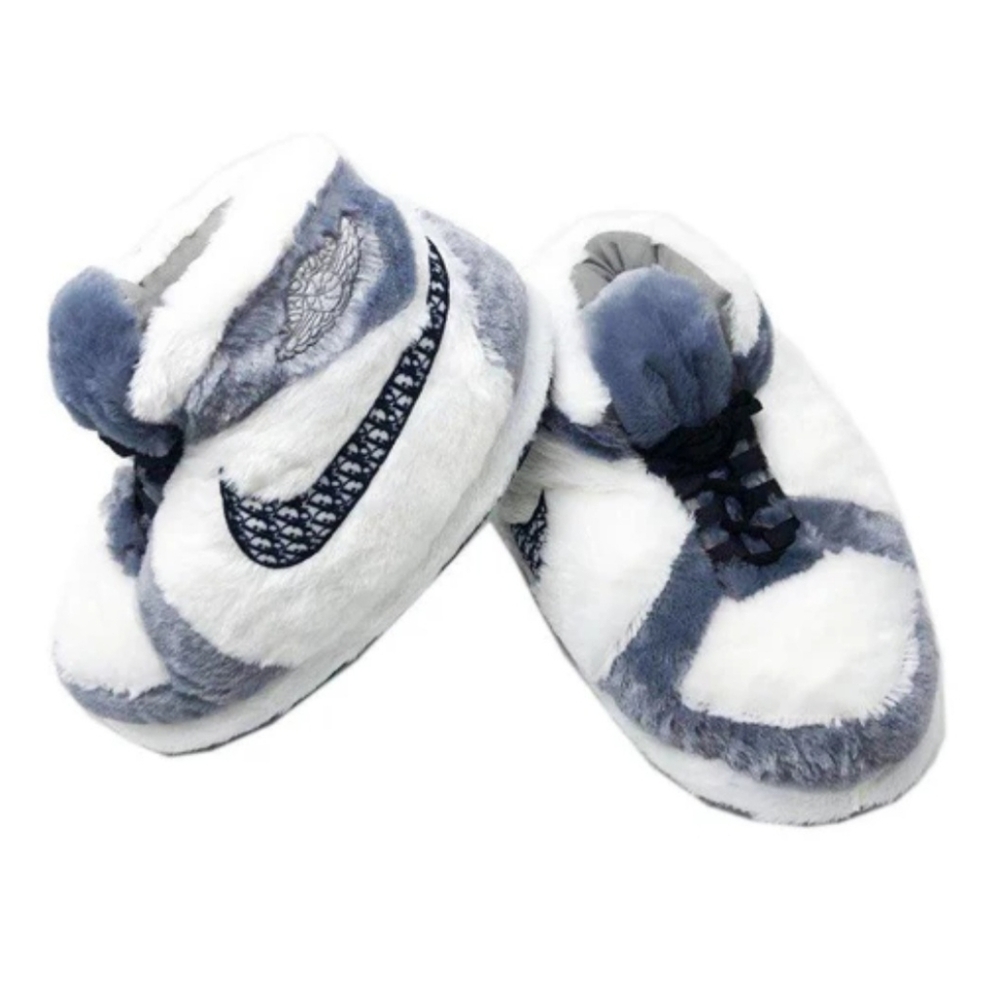 Sneaker Slippers, Gray Jordan 1 Dior Big Kids' & Adult. Fits Up To 11.5m - Picture 4 of 5